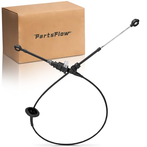 Partsflow Transmission Shift Cable For 1992 1993 1994 1995 1996 1997 Ford F-150 F-250 F-350 For 1997 Ford Lobo For 1992 1993 1994 1995 1996 Ford Bronco F5TZ7E395A F5TZ-7E395-A