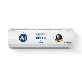 Carrier 2 Ton 3 Star AI Flexicool Inverter Split AC (Copper, Convertible 4-in-1 Cooling,Dual Filtration with HD & PM 2.5 Filter, Auto Cleanser, 2023 Model,ESTER Exi – CAI24ES3R32F0,White) at Rs. 48490
