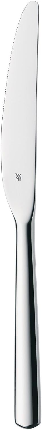 WMF Boston Besteck Set 12 Personen, Essbesteck 60 teilig, Monobloc-Messer & Boston Menümesser mono 22,6 cm, Monobloc-Messer, Tafelmesser Cromargan Edelstahl poliert, glänzend, spülmaschinenfest