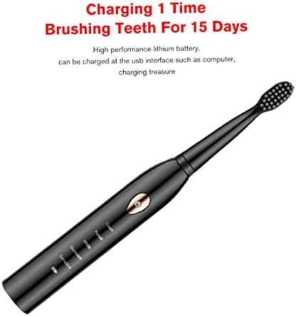 Electric Toothbrush Smart Sonic Toothbrush Sonic Tooth Scaler Teeth Cleaning Brush USB Rechargeable Toothbrush Set for Adult Timer Whitening 2PCS