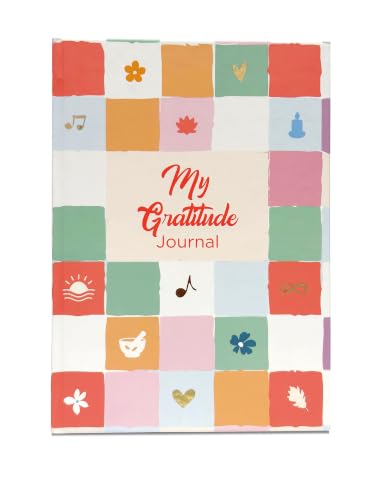 Image of DOODLE My Gratitude Journal Kit | A5 Hardcover Gratitude Journal | 132 Guided Pages for Daily Gratitude, Mindfulness & Self-Care | Wellness Journal with Premium Gift Box, Photo Frame, Magnetic Bookmarks & Inspirational Stickers (Joyful Notes)