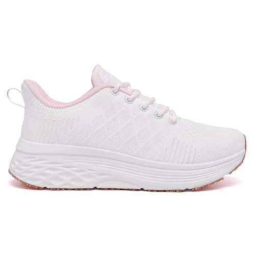 Image of AVW Womens Non Slip Work Shoes Water Resistant Walking Sneakers Food Service Chef Kitchen Shoes