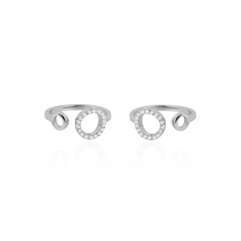 925 Silver Open Circle Toe Ring - Minimalist & Adjustable | Gift for Every Occassion | With Certificate of Authenticity and 925 Stamp | 6 Month Warranty-image-13