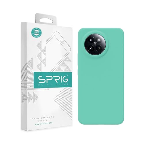Image of SPRIG Compatible with Mi 14 CIVI Premium SilkTone Back Cover Drop Tested Shock Proof Mobile Case for Men, Women, Boys and Girls with Camera Protection (Turquoise Blue)
