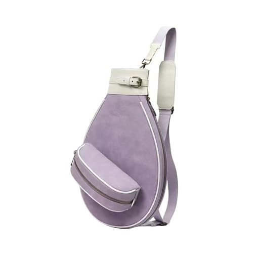 Bolsa bandolera de tenis impermeable con correa ajustable para varias raquetas