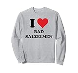 Novelty German Heart Tourist Holiday Tshirt I Love Bad Salzelmen Gift Idea For Men Women Kids Boys Girls Neuheit Deutsches Herz Touristen-Urlaubs-T-Shirt Ich liebe Bad Salzelmen Geschenkidee für Männer Frauen Kinder Jungen und Mädchen