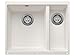 Produktbild BLANCO ROTAN 340/160-U | Granitspüle aus SILGRANIT weiß | Einbauart: Unterbau | Hauptbecken links | für 60 cm breite Unterschränke | Großes Beckenvolumen für optimale Nutzung