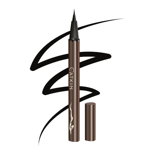Delineador líquido Catkin ultrafino negro resistente al agua miniatura 1