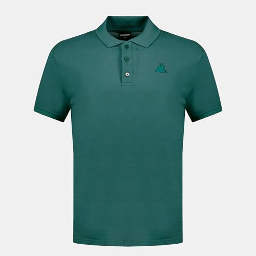 Polo de Qualité Le Coq Sportif Homme avec Logo Brodé Poitrine Coton Piqué S