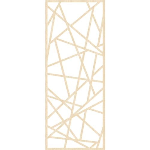 Image of Conway Decorative Pierced Fretwork Wood Wall Panels, 29 3 /8 inchW x 74 3 /8 inchH x 1 /4 inchT, Birch