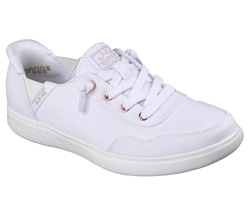Skechers Skechers Women's Hands Free Slip-Ins Skip Cute - B Cute Sweet Sneaker, White, 9.5
