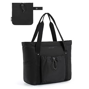 BAGSMART Tote Bag for Women, Tote Shoulder Bag with Laptop Compartment and Zipper Handbag for Travel, Work