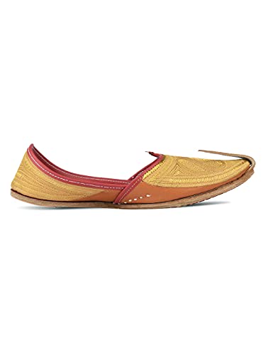 Image of DESI COLOUR Mens Mojari-Gold Emb Jutti
