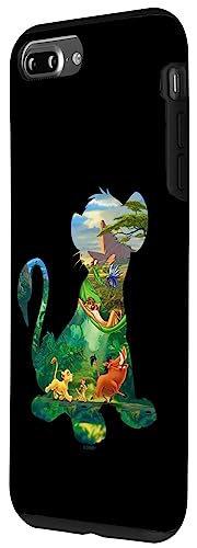 Coque iPhone 7 Plus / 8 Plus Le Roi Lion Simba silhouette Disney