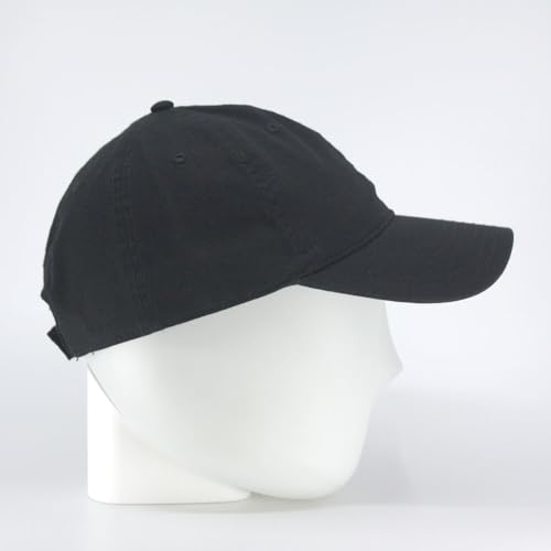 Image of Classic Washed Cotton Baseball Cap - Vintage Adjustable Dad Hat, Curved Bill for Men Women, Outdoor Everyday Wear