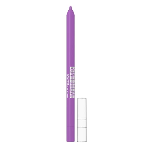 Image of Maybelline New York Tattoo Liner Gel Pencil, Sharpenable Eyeliner, Purple | Waterproof Eyeliner, 36H Wear, Matte finish, 1.2g
