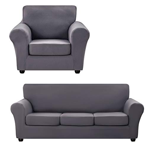 Hyha 2 Piece Stretch Chair Covers For Living Room cover