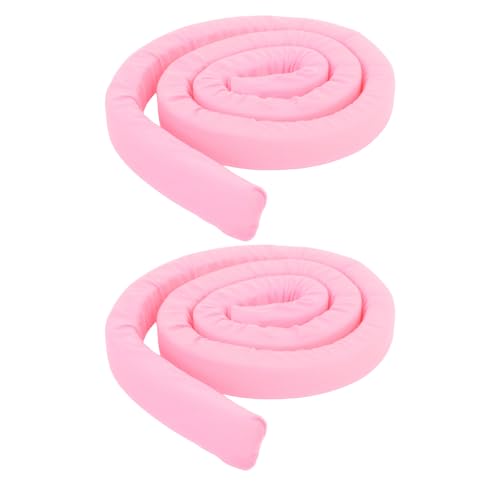Ipetboom Relleno de Espacio para Cama Doble 200 Cm 2 Piezas Color Rosa, Tira para Huecos Entre Colchón y Pared, Relleno Suave para Dormitorio Estudiantil y Camas Ajustables Split
