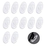 Betterun 6 Pairs Clear Soft Silicone Replacement Nose Pads for Oakley Wiretap OO4071/Whisker/Crosshair 1.0/2.0 OO4044/Square Wire/Half Wire; for Maui Jim Baby Beach/Kahuna/Kawika/Wiki Wiki/Mahina