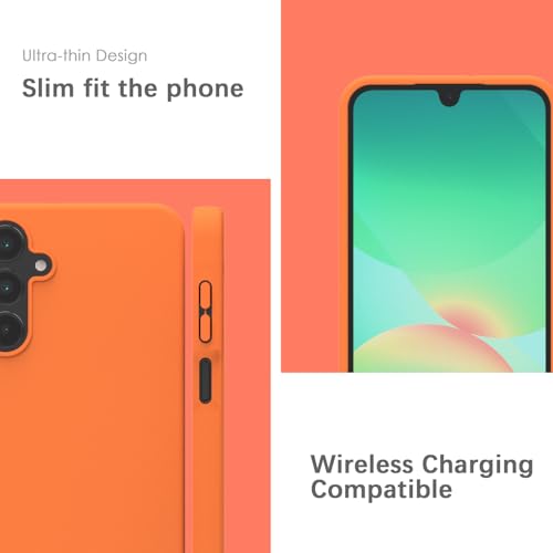 Coque Samsung Galaxy A26 silicone orange YATWIN antichoc