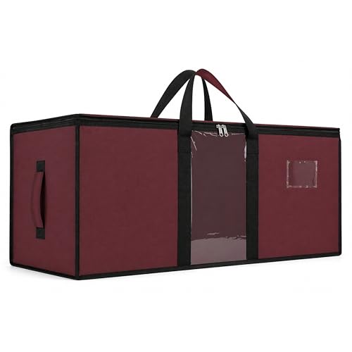 Image of Storite Jumbo Super-Size 78L Canvas Moisture Proof MultiPurpose Heavy Duty Storage Bag for Toys /Stationery /Blankets /Clothes /Moving Bag With Strong Reinforced Handles Rectangular Maroon(84x26x36cm)