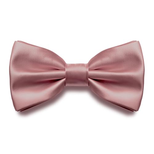 Image of Adam Young Men's Bow Ties Pre-Tied Style Formal Satin Classic Bowtie for Tuxedo Faux Silk