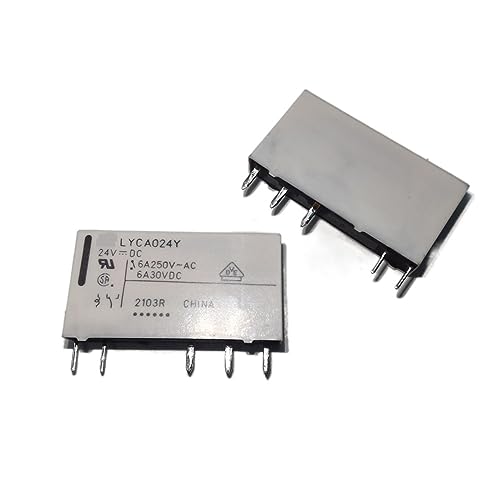 Relais de puissance électromagnétique LYCA024V à 5 broches pour circuit imprimé