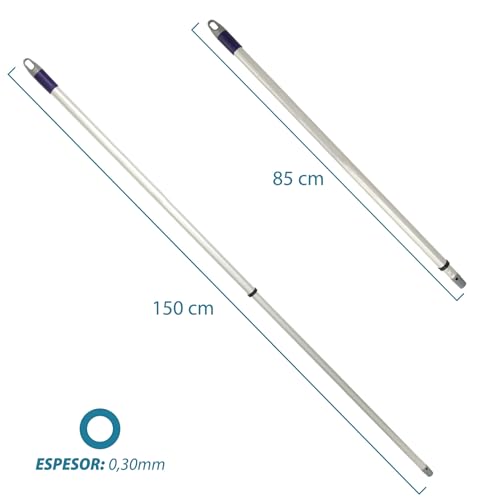 Maya Professional Tools 06014 Gefärbter Stiel, fahrbar, 1,50 m, farblich sortiert