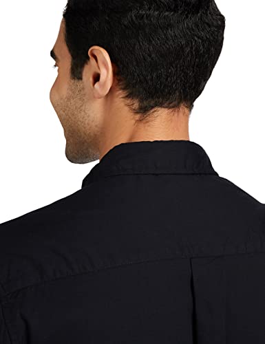Image of Amazon Brand - Symbol Men's Cotton Shirt | Casual | Plain | Half Sleeve | Summer - Regular Fit (Available in Plus Sizes)