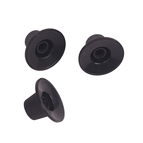 FAVOMOTO Black High Neck Volume Knobs 3 Pcs Plastic Control Knobs Gd53 Guitar Bass Accessory Easy Install