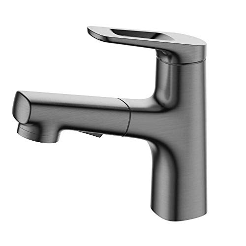 Robinet de lavabo or brossé chic pour moderniser une salle de bains familiale