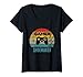 Femme Gamer Shoemaker Vintage 60s 70s Gaming Gift T-Shirt avec Col en V