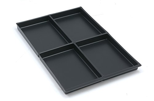 BISLEY MultiDrawer Schubladeneinsatz 4 Fächer für alle DIN A4 Schubladen, Metall, 800 Kunststoff, 36.5 x 23.7 x 2.7 cm Cover