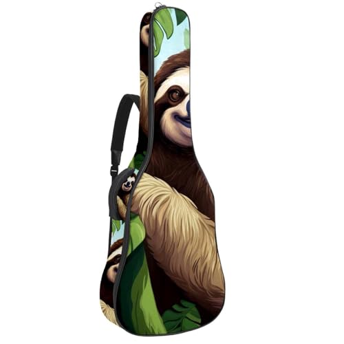 Housse de guitare acoustique 40/41 pouces imperméable à motif paresseux