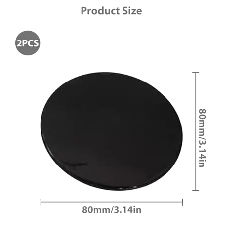 Wjelet 2 Stück 80mm 3M Klebe Befestigungsplatten Extra Stark für Saugnapfhalterung Auto,Universal KFZ Armaturenbrett Klebepads für Navigationsgeräte,Handyhalter,GPS,Tablet-Autotelefonhalter