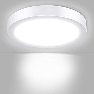 DINGLILIGHTING 18W Led Bathroom Ceiling Light Waterproof, Ceiling Surface Mounted Lights, LED Ceiling Lamp for Kitchen, Living Room,Hallway, 6000K Daylight Flush Bathroom Light, Cool White