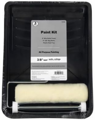 Shur-Line SLBTS-3PC 3-Piece Paint Tray 3/8" Nap Roller Painter's Kit - Quantity of (6)