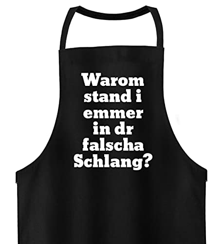 Tablier de barbecue de qualité supérieure noir en coton épais ajustable