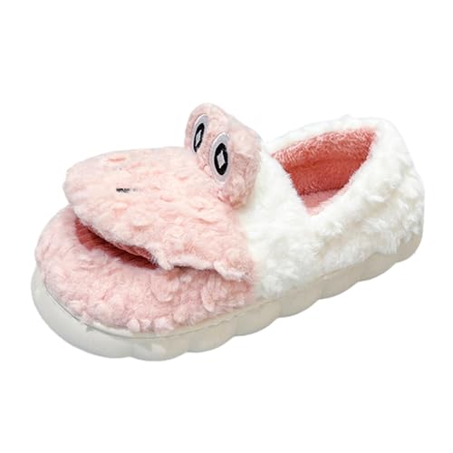 RTPR Pantuflas planas cómodas zapatillas de casa para parejas bolsa de invierno con lindos zapatos de algodón hombres y mujeres de interior casa antideslizante zapatillas mullidas zapatos bailarina