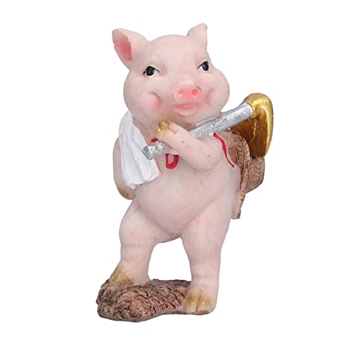Estátua de porco fofa, imagem fofa Estátuas de animais para presentes para jardim para casa para faz
