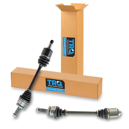 Image of TRQ Front Driver and Passenger Side CV Axle Assembly Set Compatible with 2006-2010 Kia Sedona 2007-2008 Hyundai Entourage