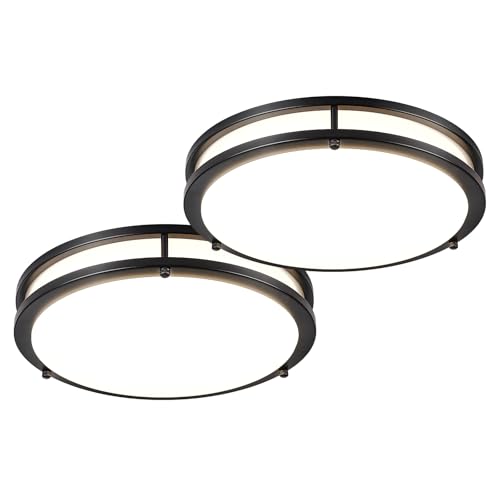 DLLT 2Pack Flush Mount LED Ceiling Light: 13 Inch 5CCT
