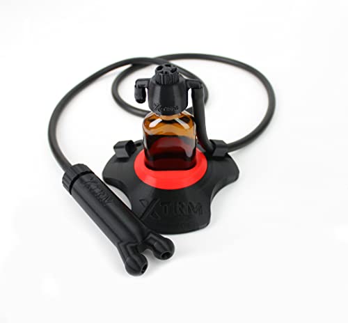 XTRM SNFFR de sensationele aroma barnsteen flessen schroef draai opzetstuk op uw fles (BANGER OVAAL BLACK/RED)