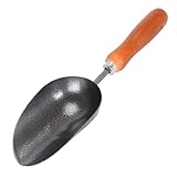 12.6’’ Garden Hand Trowel, Soil Scoop Wooden Handle, Stainless Steel Potting Shovel Spoon, for Flower Vegetables Soil Transplanting, Weeding, Moving, Digging, Planting Garden Plant
