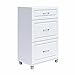 Ameriwood Kendall 3 Drawer Base Cabinet 24" White