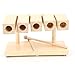 Wood Percussion Block Maple Percussion Rhythm Clapper 5 Tones with Hammer for Temples Yoga Preschool Education Venues