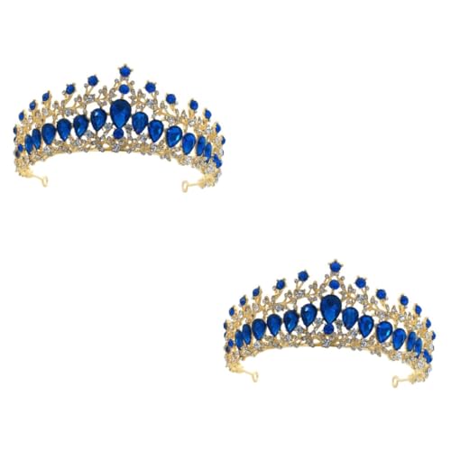 Couronne de mariée bleue étincelante : l'accessoire coiffure pour révéler la reine en vous