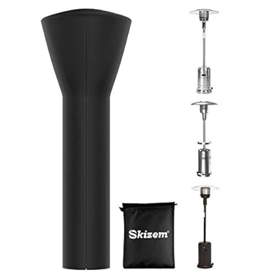 Skizem Outdoor Patio Heater Covers with Zipper,Upgraded 420D Oxford Fabric with PU Coating Material,100% Waterproof Windproof Anti-UV Snow-Poof,36 Months of Use 92'' H x 33" D x 19" B