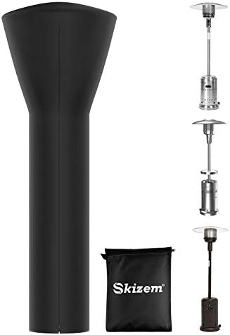 Skizem Outdoor Patio Heater Cover with Zipper,Upgraded 420D Oxford Fabric with PU Coating Material,100% Waterproof Windproof Anti-UV Snow-Poof Dust-Proof,36 Months of Use 89'' H x 33" D x 19" B