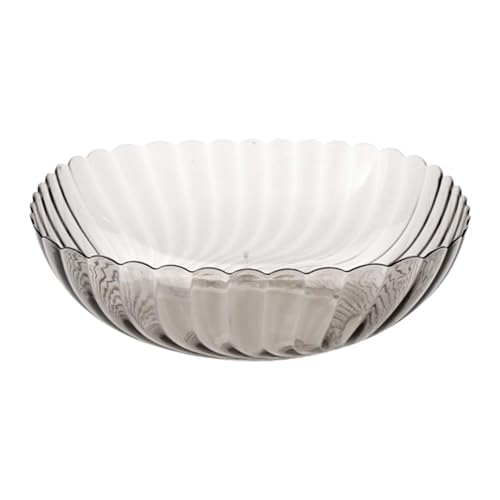 Genérico frutero, frutero | Cuenco transparente para servir,Platos de postre transparentes antideslizantes para cocina, plato transparente para frutas, pasteles, ensaladas